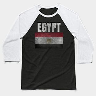 Distressed Egypt Flag Graphic Gifts for Men Women Kids Egyptian Baseball T-Shirt